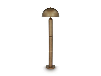 Signature Design Antique Gold Finish Metal Floor Lamp (1/CN)