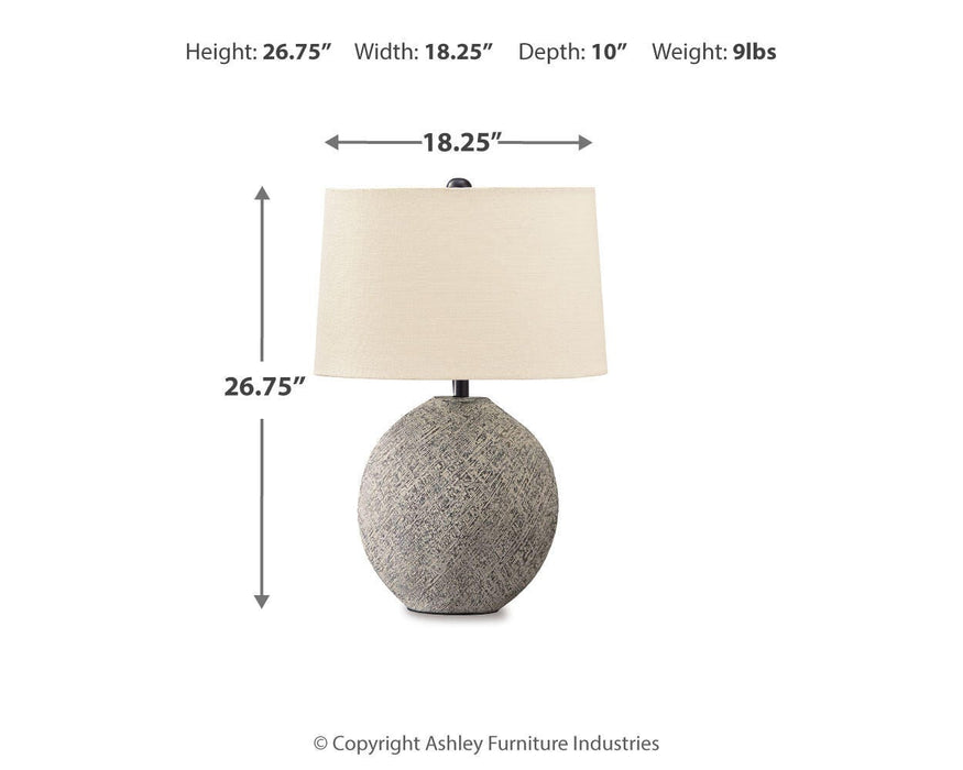 Signature Design Beige Paper Table Lamp (1/CN)