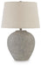 Signature Design Distressed Gray Metal Table Lamp (1/CN)