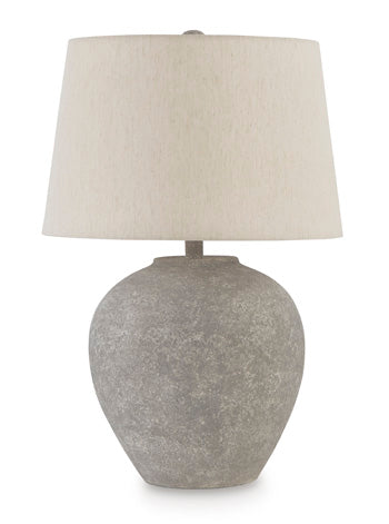 Signature Design Distressed Gray Metal Table Lamp (1/CN)