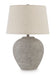 Signature Design Distressed Gray Metal Table Lamp (1/CN)