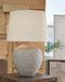 Signature Design Distressed Gray Metal Table Lamp (1/CN)