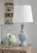 Signature Design Antique Blue Terracotta Table Lamp (1/CN)