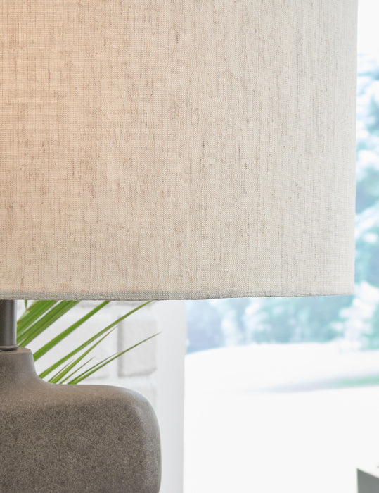 Signature Design Distressed Black Paper Table Lamp (1/CN)
