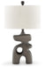 Signature Design Distressed Black Paper Table Lamp (1/CN)