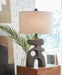 Signature Design Distressed Black Paper Table Lamp (1/CN)