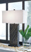 Signature Design Black/Gold Finish Poly Table Lamp (1/CN)