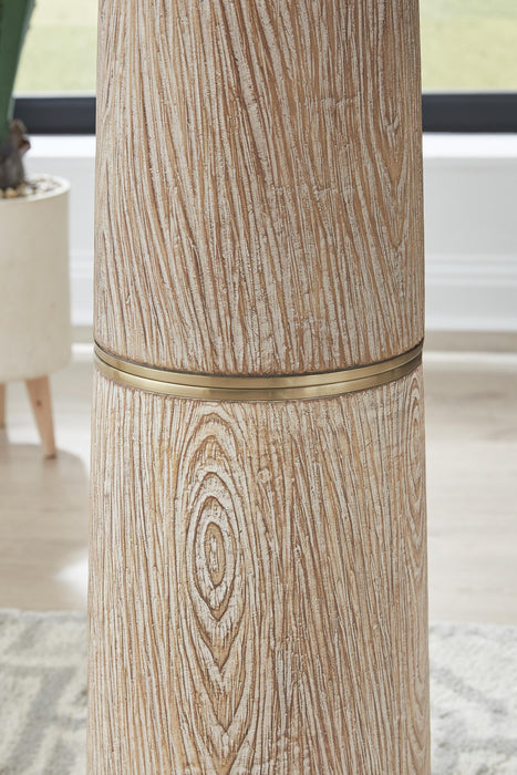 Signature Design Brown/Gold Finish Poly Floor Lamp (1/CN)