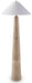 Signature Design Brown/Gold Finish Poly Floor Lamp (1/CN)
