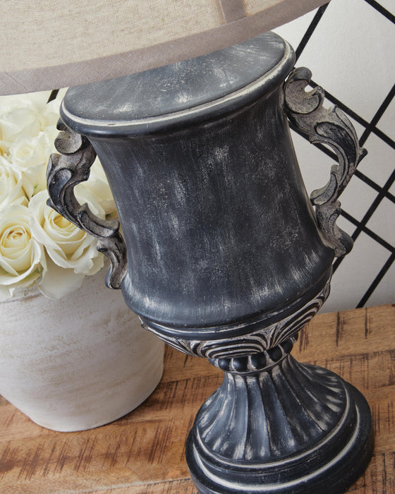 Signature Design Antique Black Poly Table Lamp (1/CN)
