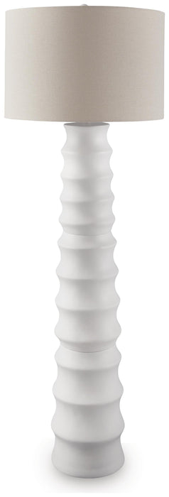 Signature Design White Poly Floor Lamp (1/CN)