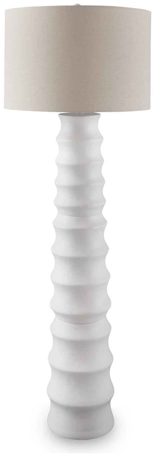 Signature Design White Poly Floor Lamp (1/CN)