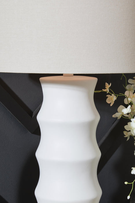 Signature Design White Poly Table Lamp (1/CN)