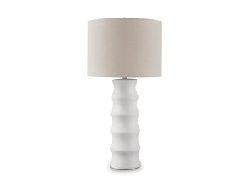 Signature Design White Poly Table Lamp (1/CN)