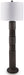 Signature Design Distressed Black Poly Floor Lamp (1/CN)