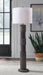 Signature Design Distressed Black Poly Floor Lamp (1/CN)