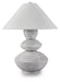 Signature Design Distressed White Poly Table Lamp (1/CN)