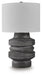 Signature Design Distressed Black Poly Table Lamp (1/CN)
