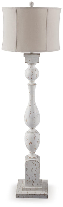 Signature Design Antique White Poly Floor Lamp (1/CN)