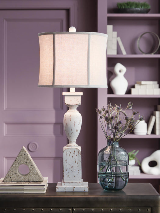 Signature Design Antique White Poly Table Lamp (1/CN)