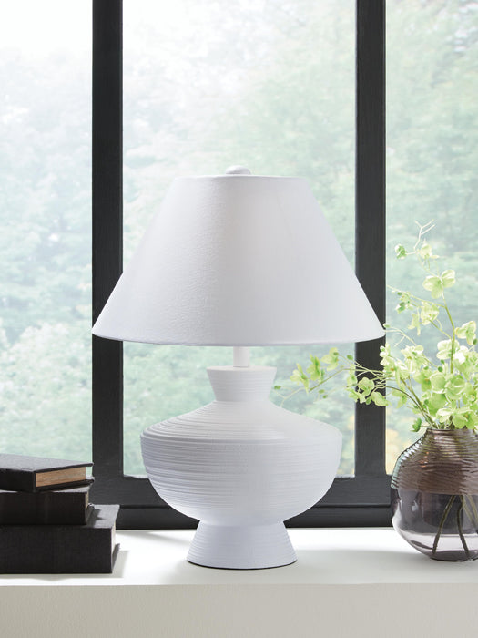 Signature Design White Poly Table Lamp (1/CN)