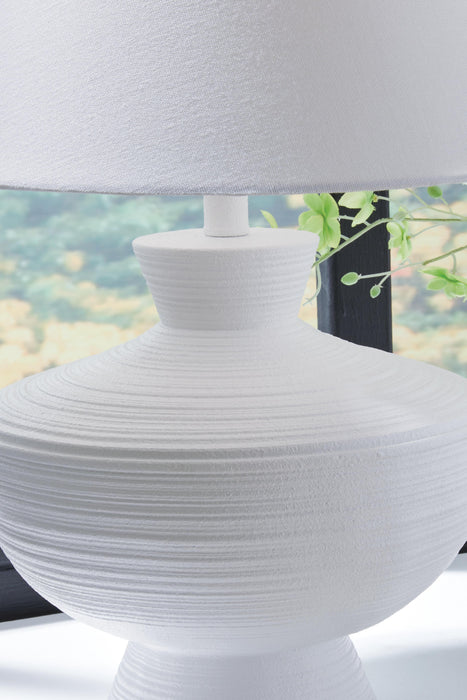 Signature Design White Poly Table Lamp (1/CN)