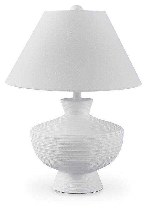 Signature Design White Poly Table Lamp (1/CN)