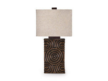 Signature Design Antique Brown Paper Table Lamp (1/CN)