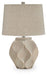 Signature Design Distressed Cream Paper Table Lamp (1/CN)
