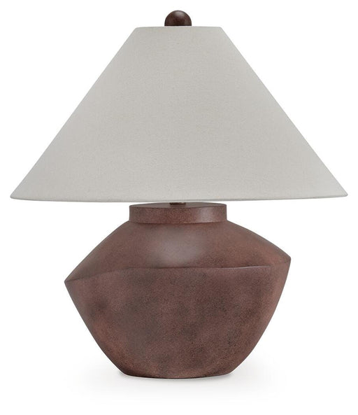Signature Design Antique Brown Poly Table Lamp (1/CN)