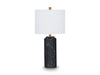 Signature Design Black/Gold Finish Poly Table Lamp (1/CN)