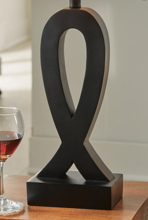 Signature Design Black Poly Table Lamp (2/CN)