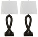 Signature Design Black Poly Table Lamp (2/CN)