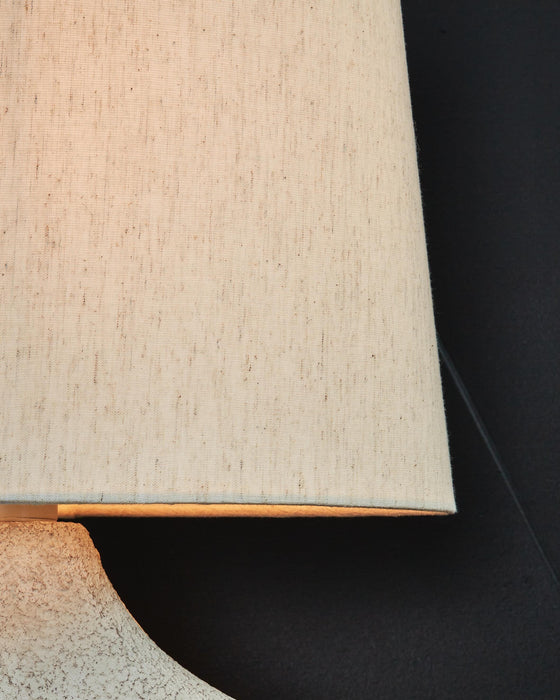 Signature Design Antique Beige Paper Table Lamp (2/CN)
