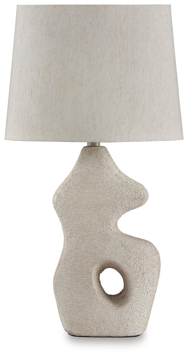 Signature Design Antique Beige Paper Table Lamp (2/CN)