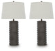 Signature Design Antique Brown Poly Table Lamp (2/CN)