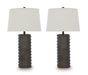 Signature Design Antique Brown Poly Table Lamp (2/CN)