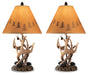 Signature Design Brown Poly Table Lamp (2/CN)