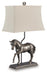 Signature Design Bronze Finish Poly Table Lamp (1/CN)