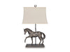 Signature Design Bronze Finish Poly Table Lamp (1/CN)