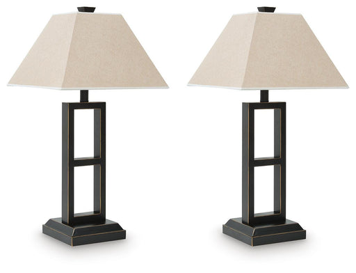 Signature Design Black Metal Table Lamp (2/CN)