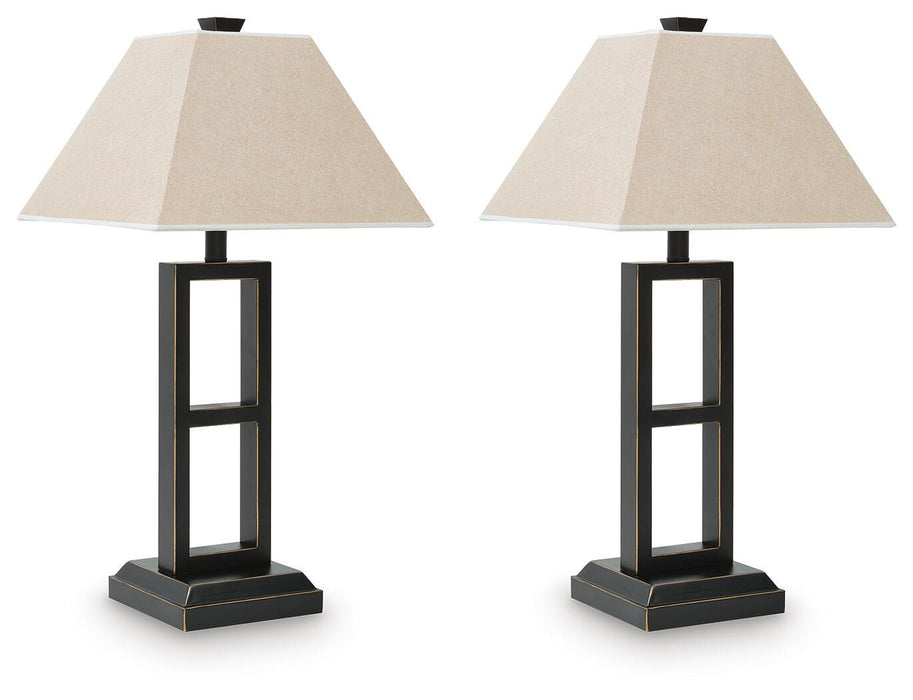 Signature Design Black Metal Table Lamp (2/CN)