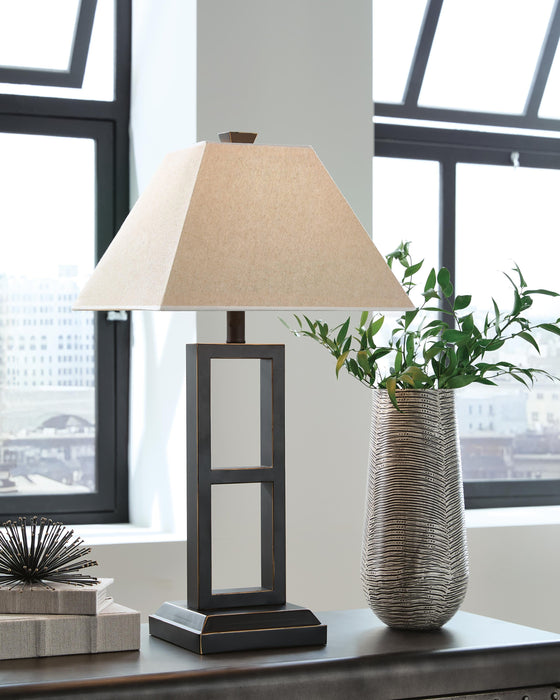 Signature Design Black Metal Table Lamp (2/CN)