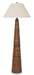 Signature Design Brown Wood Floor Lamp (1/CN)