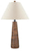 Signature Design Brown Wood Table Lamp (1/CN)
