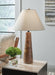 Signature Design Brown Wood Table Lamp (1/CN)
