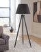 Signature Design Black Wood Floor Lamp (1/CN)
