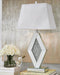 Signature Design Silver Finish Mirror Table Lamp (1/CN)