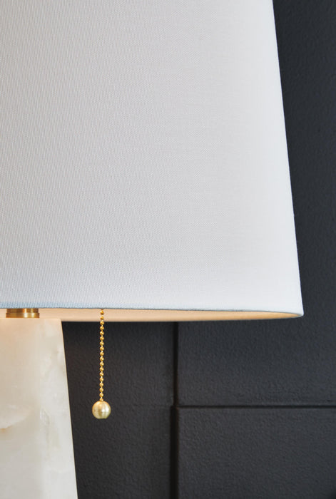 Signature Design White Alabaster Table Lamp (1/CN)