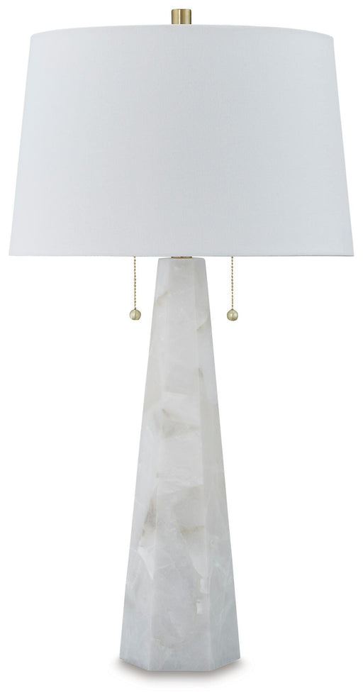 Signature Design White Alabaster Table Lamp (1/CN)